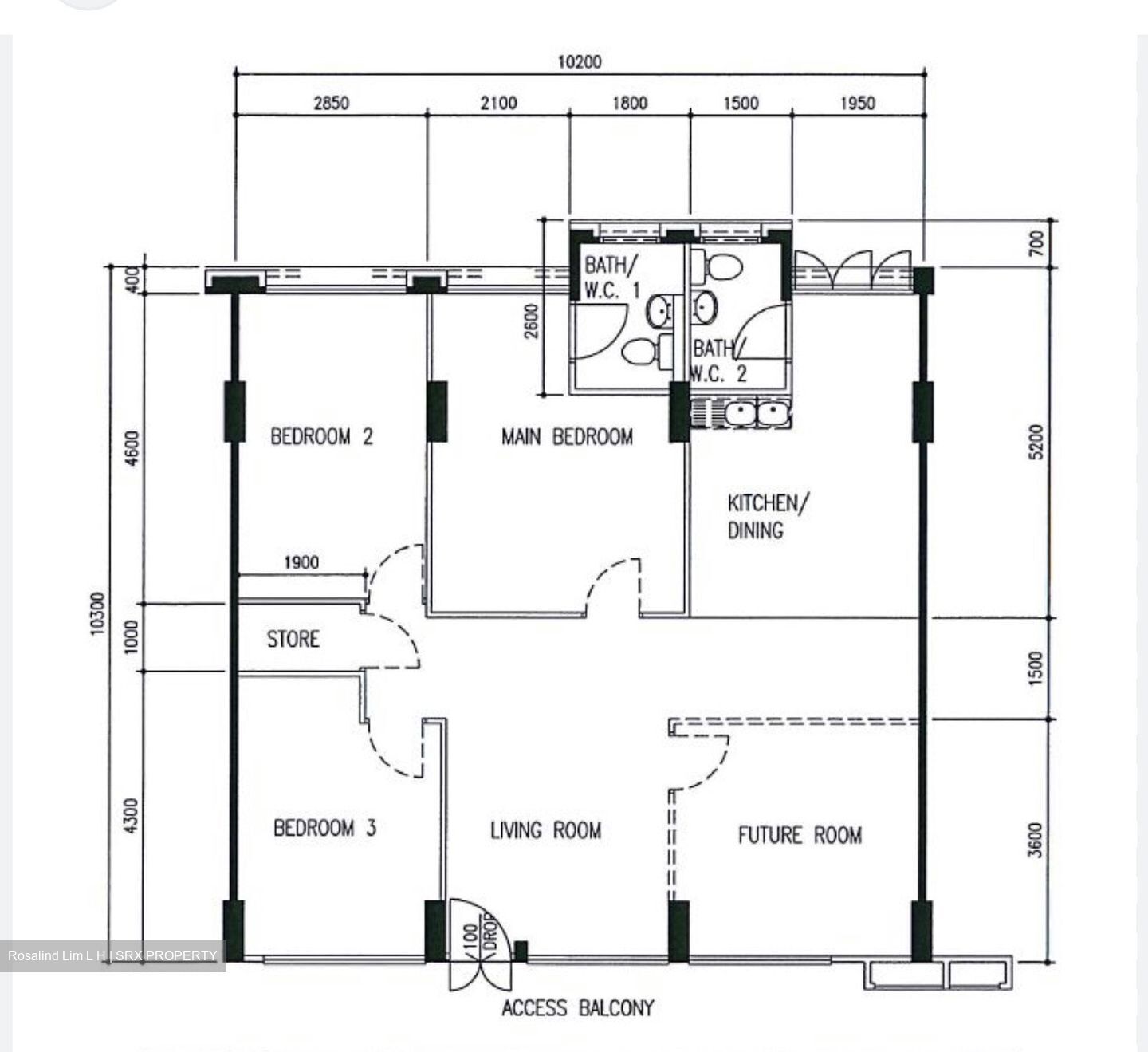 Blk 542 Hougang Avenue 8 (Hougang), HDB 3 Rooms #414829321